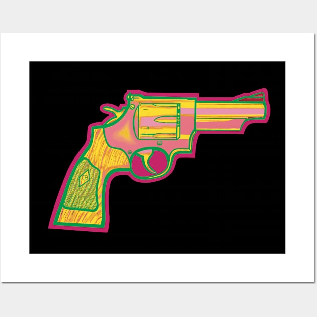 .44 Magnum Revolver Wall Art by Art from the Blue Room